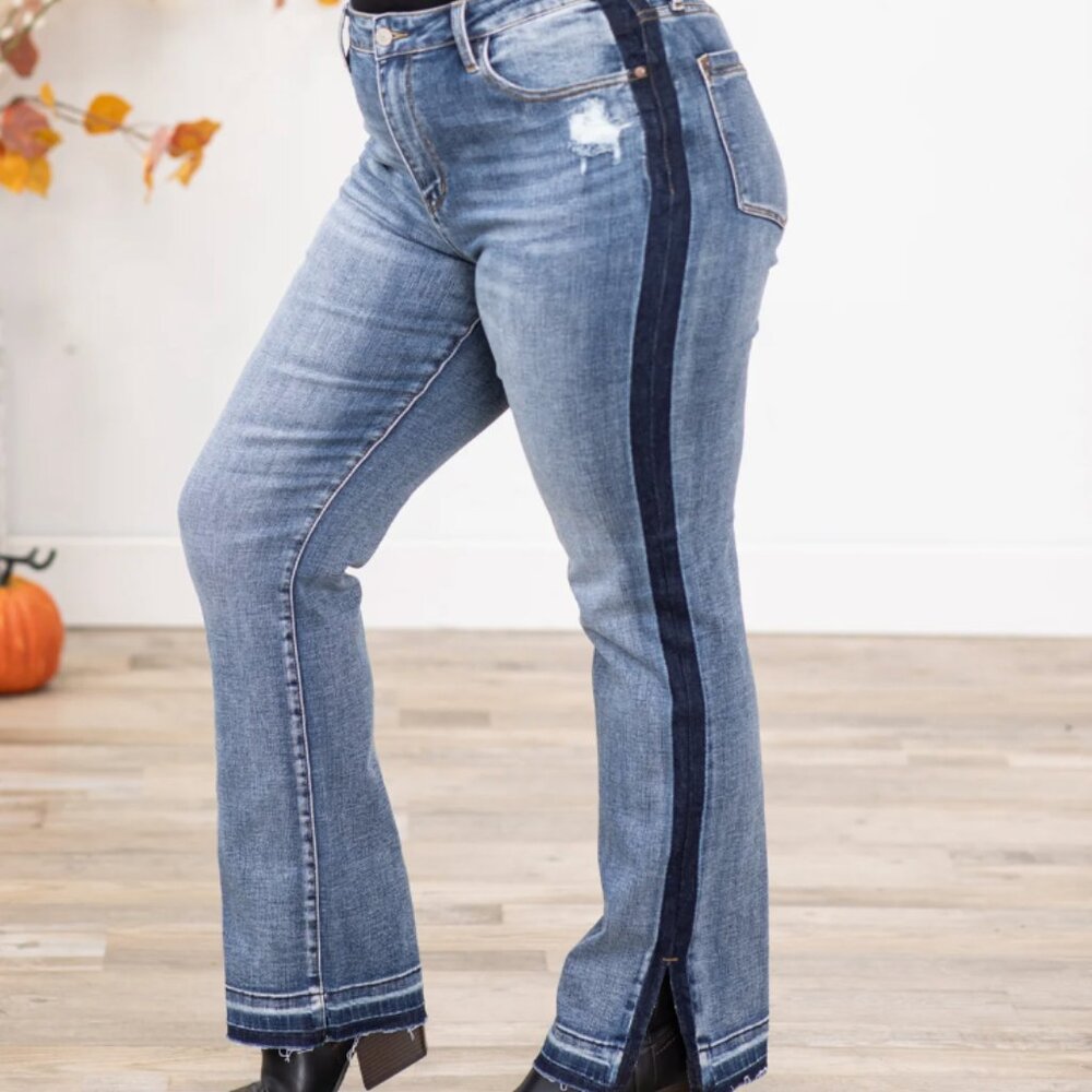Judy Blue Side Stripe Jeans